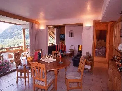 Dinning room and sitting room with chimney