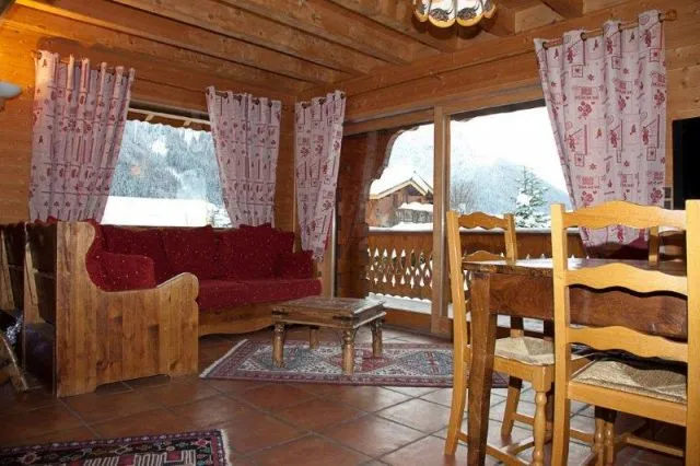 Salon de détente pour regardé tomber la neige 