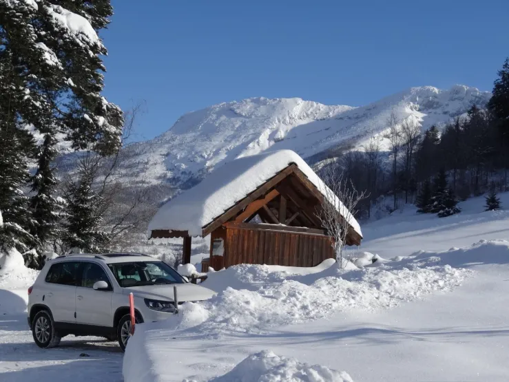 From the chalet, view on the east side