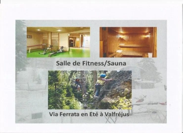 Salle de fitness et sauna