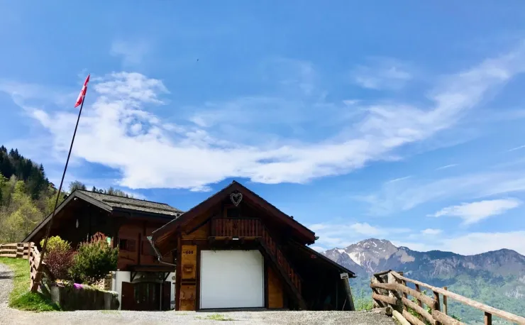 Chalet le Corti Crest-Voland Cohennoz, vue globale chalet