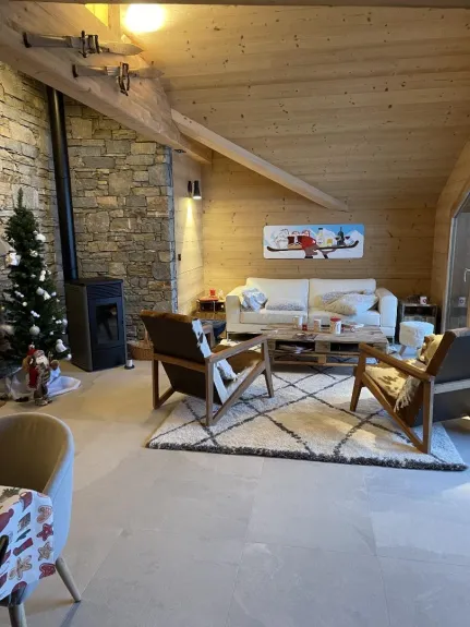 Salon avec terrasse
