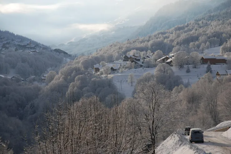 Vue de la terrasse avant l'hiver
