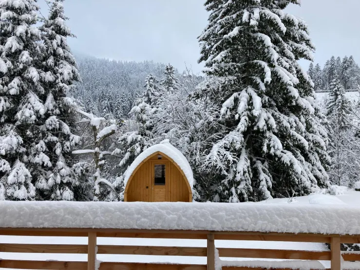 Le sauna privatif extérieur à bois