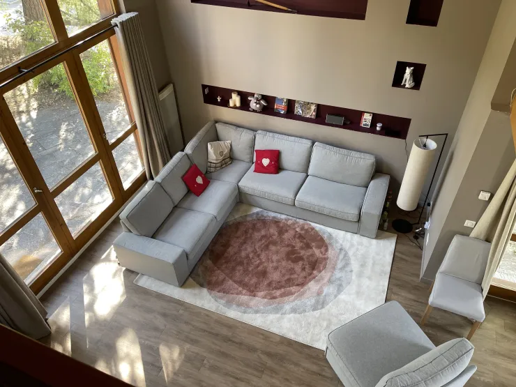 Living room seen from the TV room