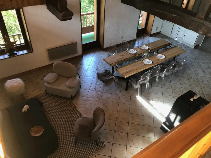 View from above from the duplex of the appartement.