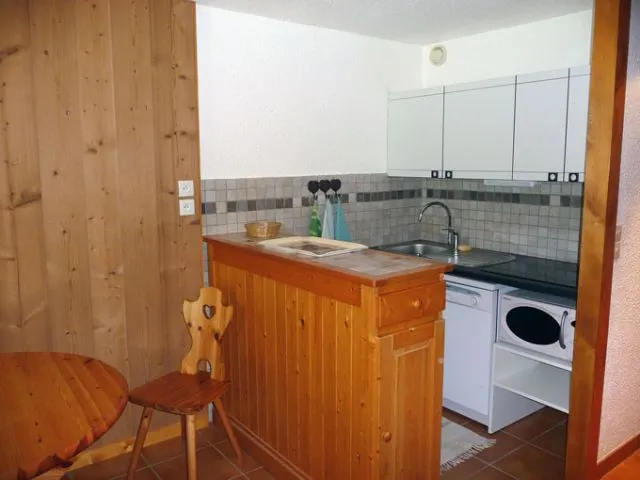 the kitchen