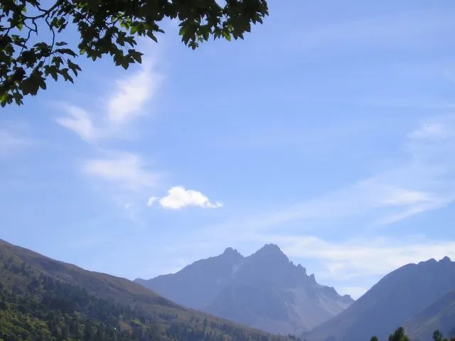 vue du chalet au pied du col du GALIBIER