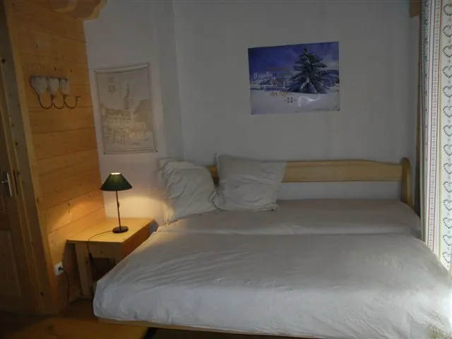 Upstairs, open mountain space opening on the balcony, 2 beds 90/200