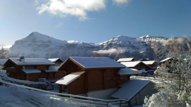 Vue lors d'une ballade dans la station en hiver