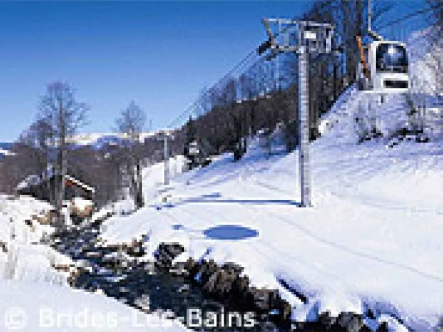 Gondola to Meribel from Brides.