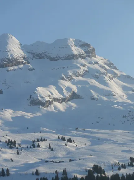 Vue du studio pistes d'Aujon