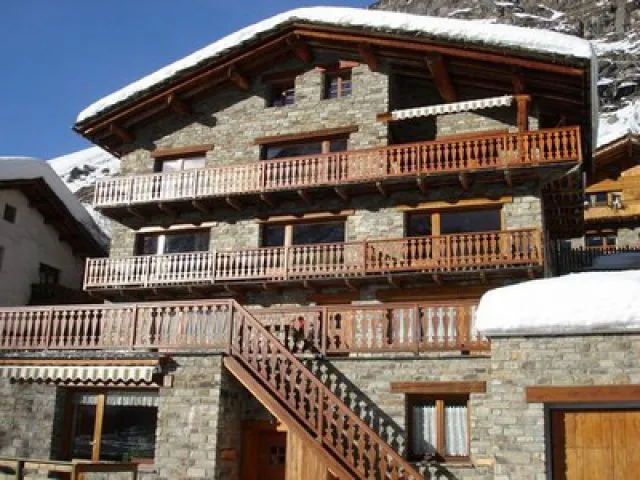 the chalet during winter