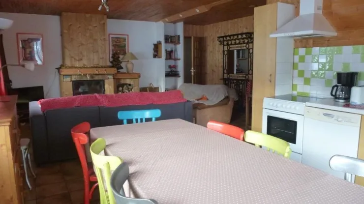 Séjour salle à manger cheminee