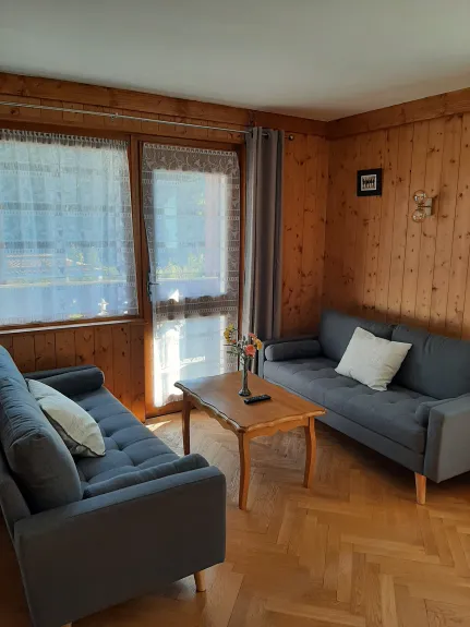 Living area with TV