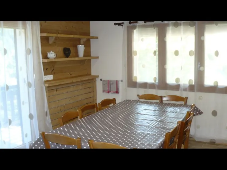 A large dinning table