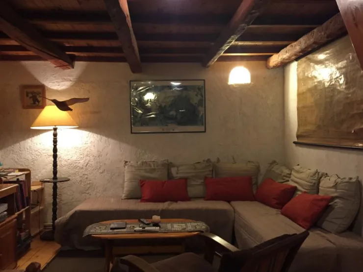 Le coin salon/ lecture du premier étage 
(pouvant faire office de 4ème chambre avec deux lits simples)