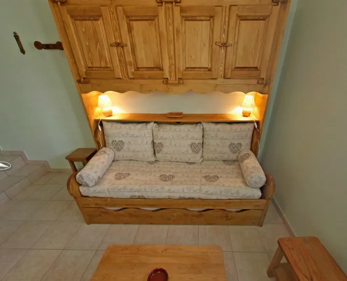 A lounge with a sofa bed (sleeps 2 people)