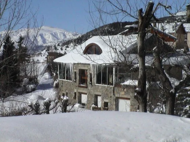 chalet en hiver.