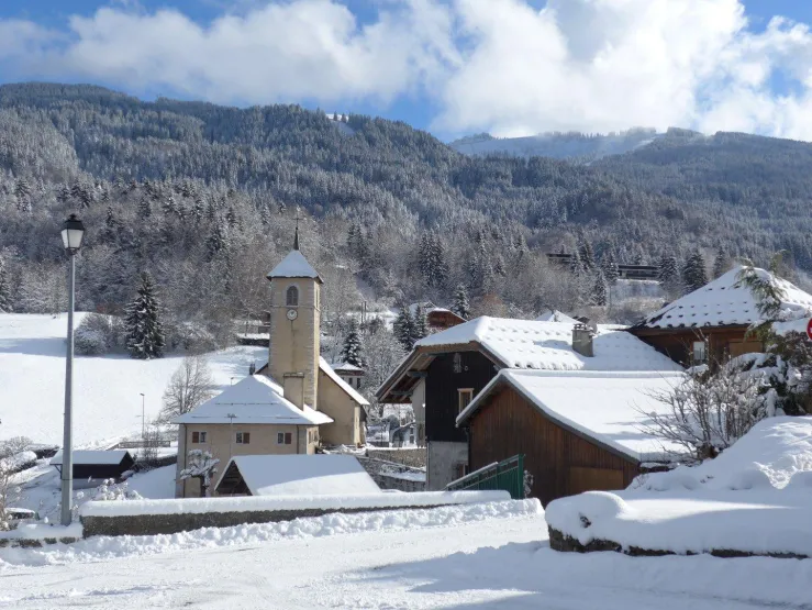 Ce que nous voyons depuis le chalet.