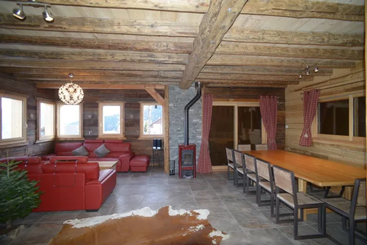 living room chalet étoile polaire