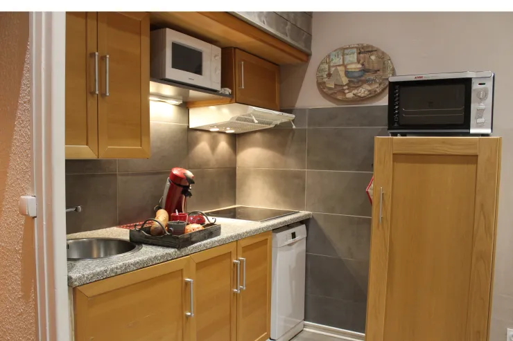 grand frigo+four+micro-ondes+lave-vaisselle+ senseo