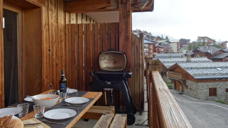 Large electric barbecue brand Weber