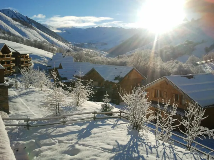 Le jardin sous la neige