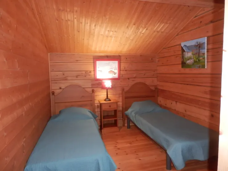 Chambre double, lits en 80 juxtaposables