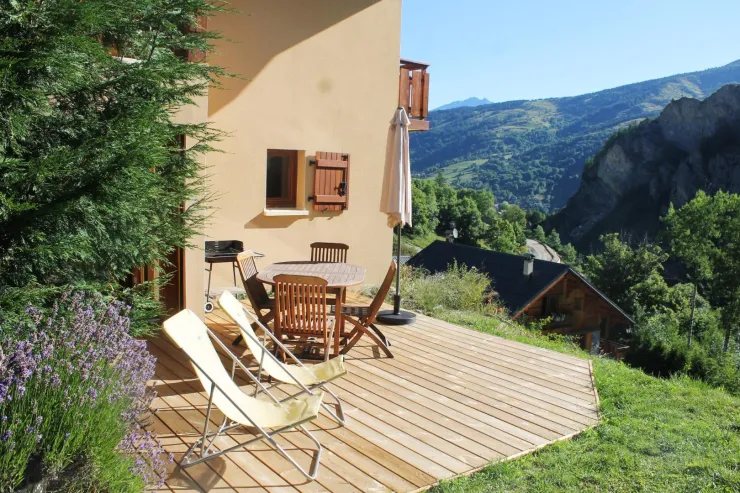 spacious terrace with complete privacy.