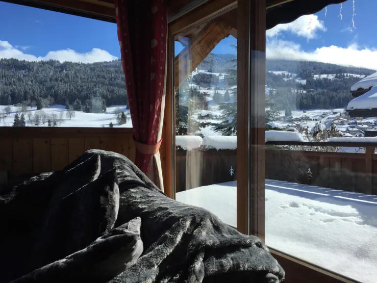 Terrasse view on megeve Princesse