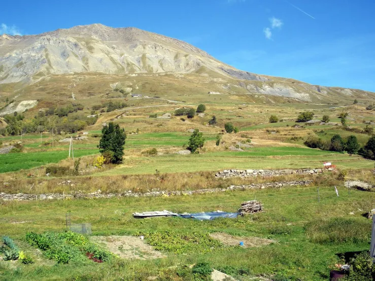 la crête de Chaillol depuis le chalet