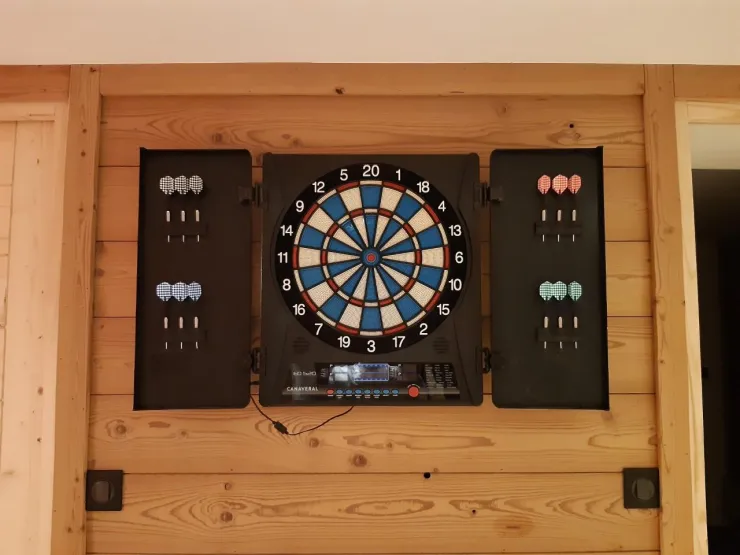 Salle de jeux - espace fléchettes