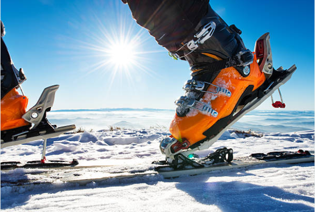 chaussure de ski orange