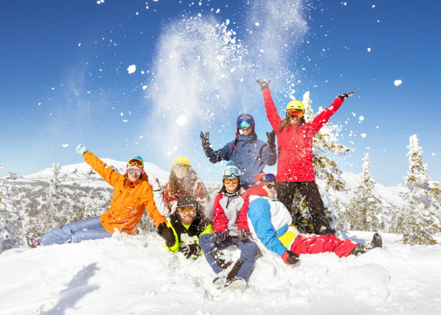 vacances à la montagne en hiver