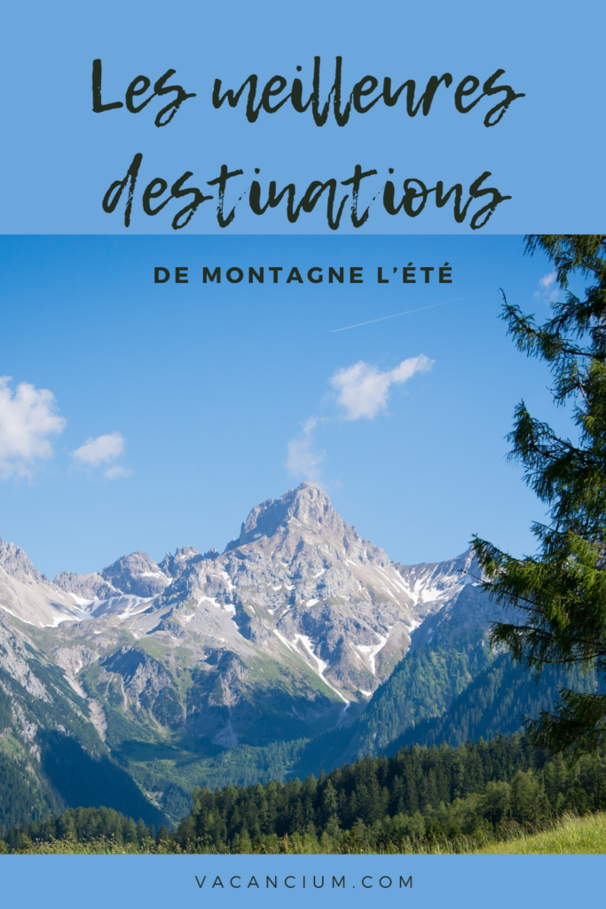 les meilleures destinations de montagne l'été